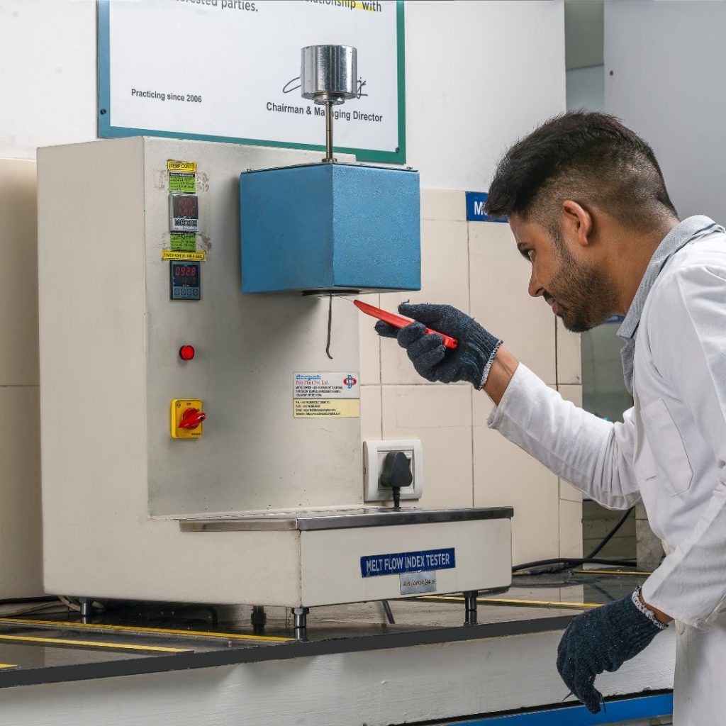 Melt Flow Index test