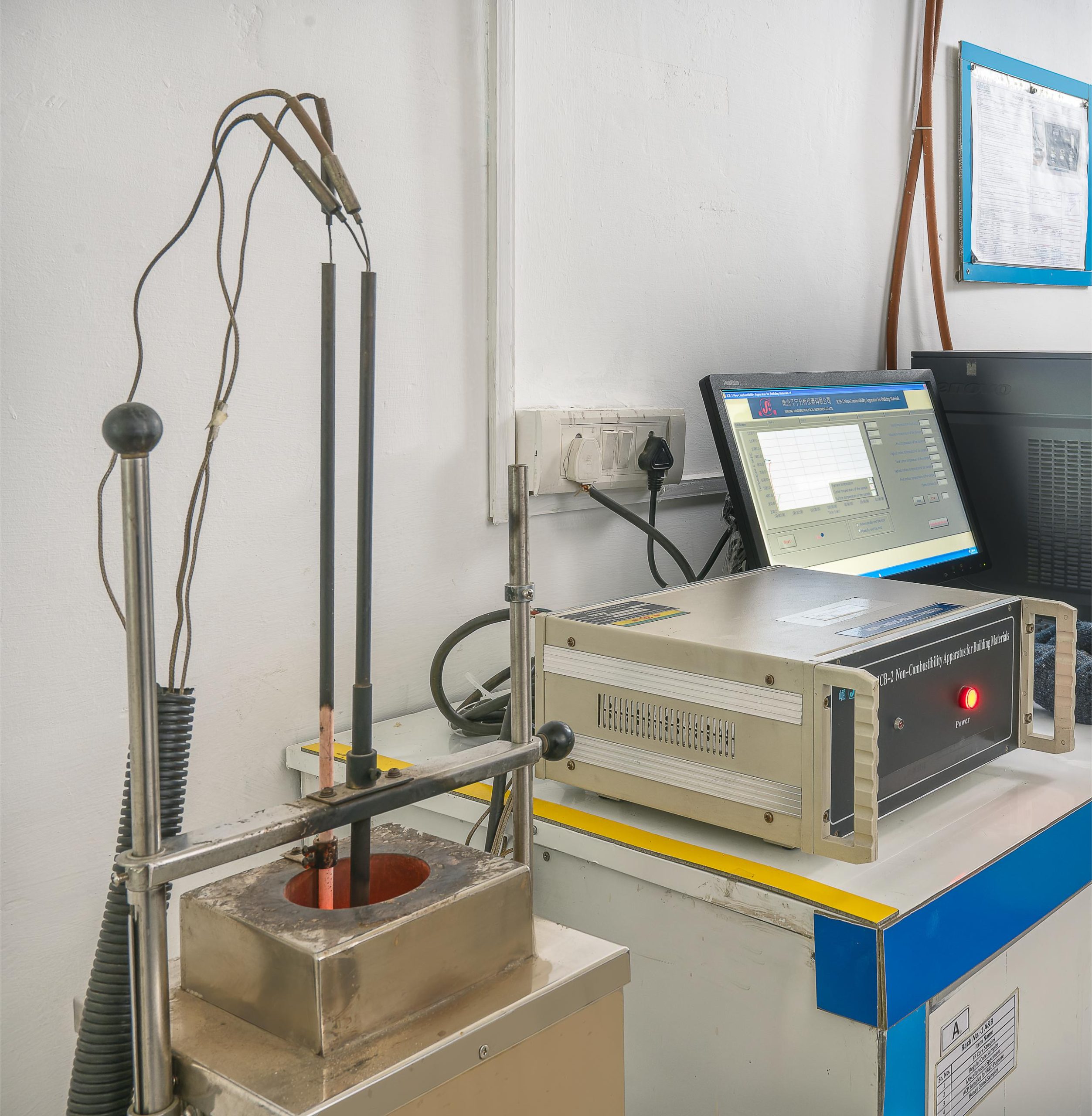 FR - Non Combustibility Testing Machine.
